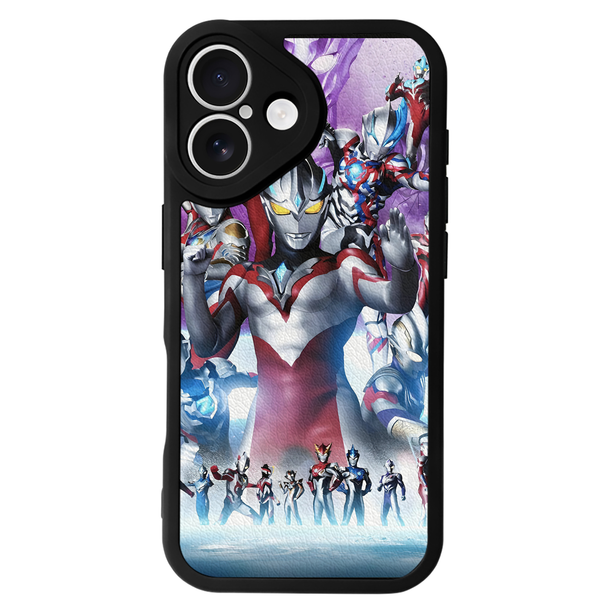 （画像用） ウルトラマン Ultraman 【iPhone 16シリーズ対応】シリコンスマホケース（レザー調） 材質：シリコン